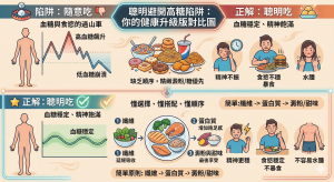 纖維 → 蛋白質 → 澱粉與甜味 （先吃可以延緩吸收、穩定血糖的食物）