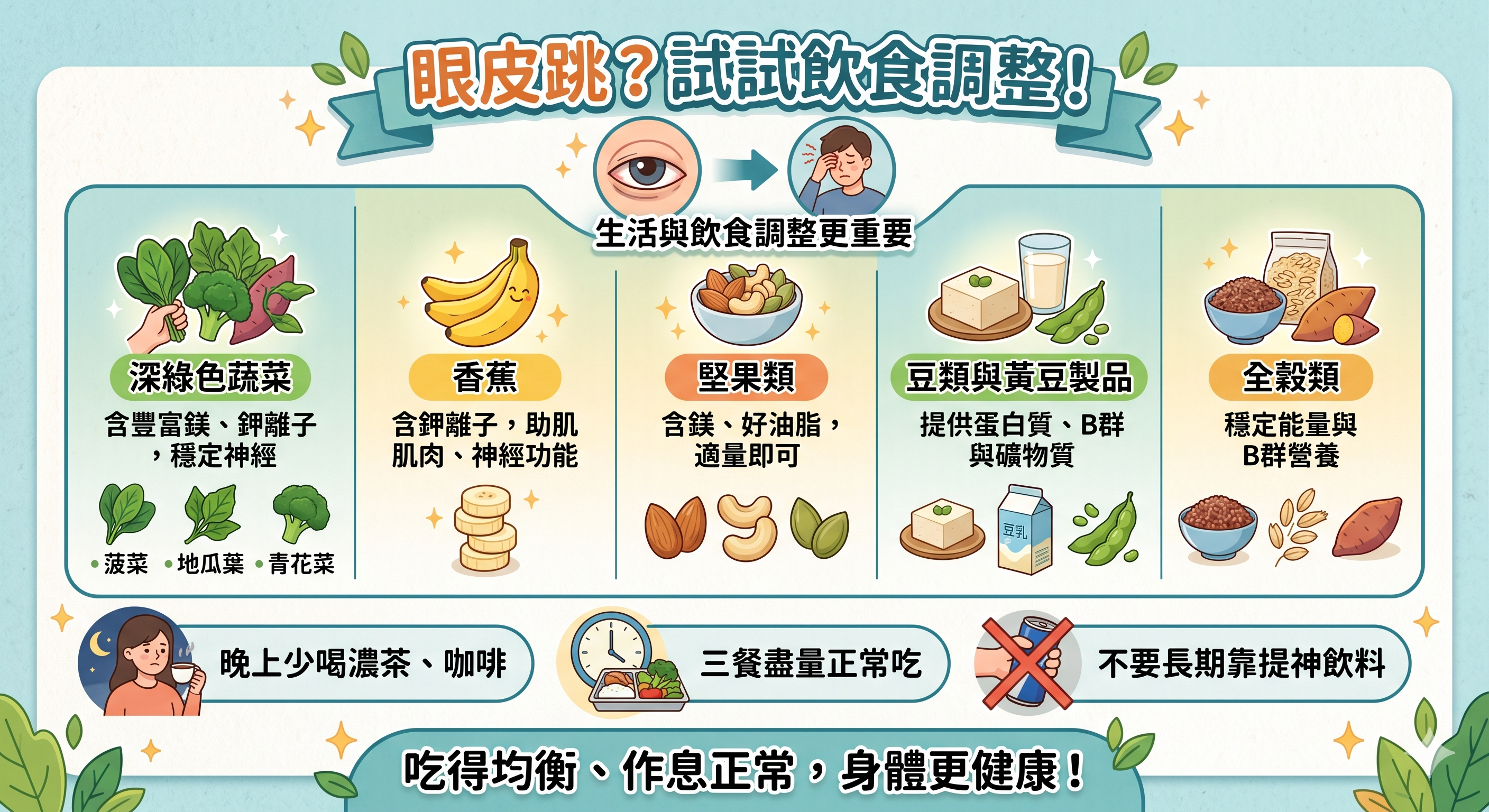 飲食不均衡，也可能讓神經變得比較敏感