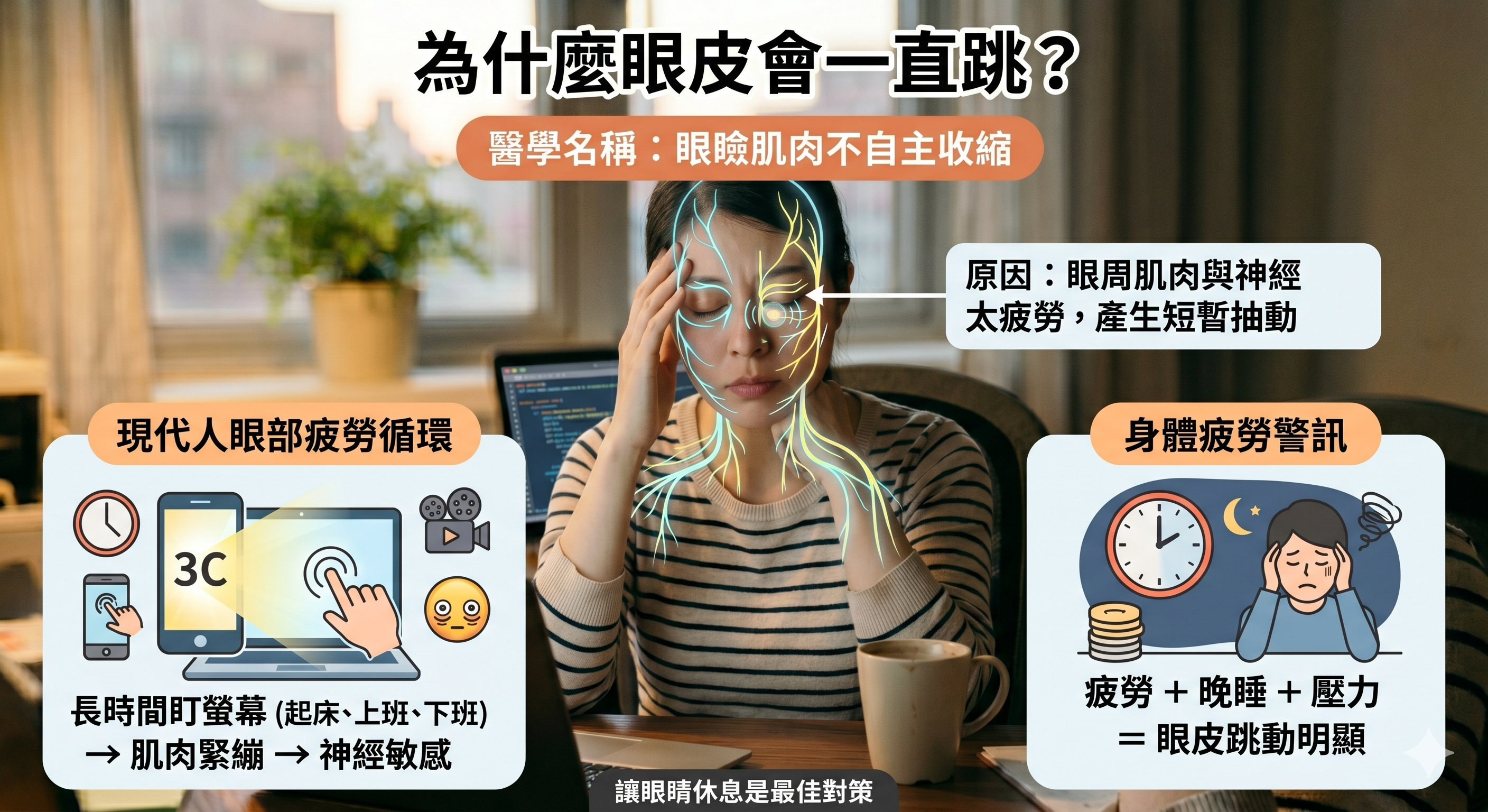 為什麼眼皮會一直跳？