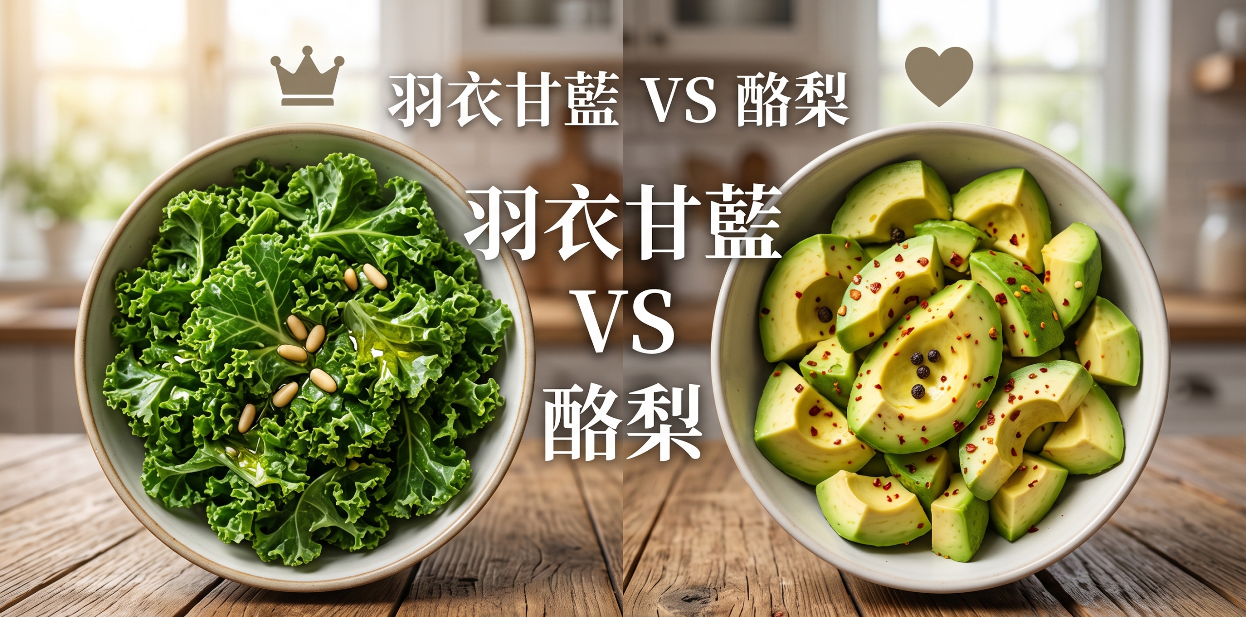 羽衣甘藍 VS 酪梨