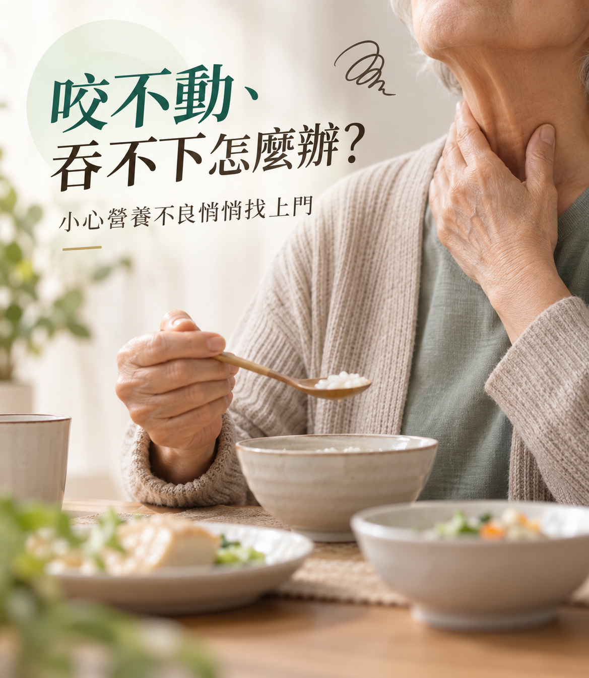 咬不動、吞不下怎麼辦？小心營養不良悄悄找上門